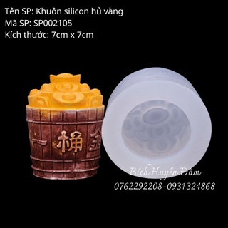 Khuôn silicon hủ vàng đổ rau câu, socola, fondant