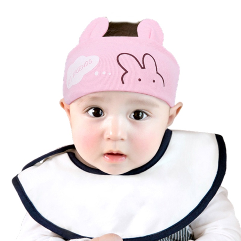 Mũ Beanie Hở Chóp Co Giãn Hình Thỏ / Gấu Hoạt Hình Dễ Thương Cho Bé