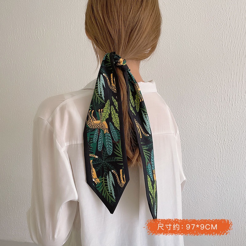 Dây Cột Tóc Lụa Phong Cách Retro Hàn Quốc Mới