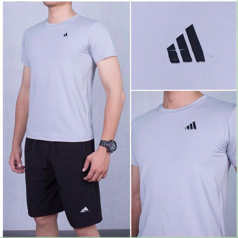 Bộ Quần Áo Thể Thao Nam Cao Cấp AD1 Bateno Xám