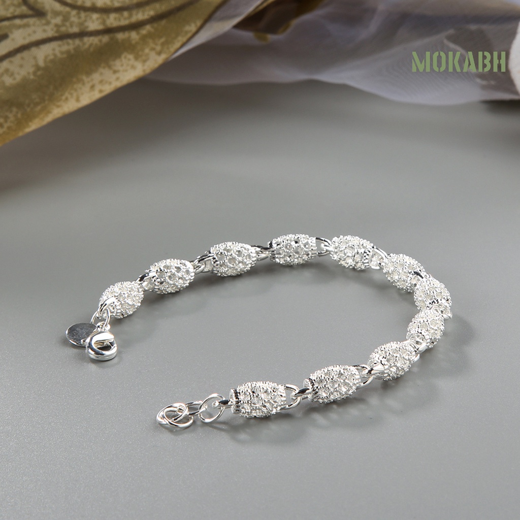 Vòng Tay Mạ Bạc Thanh Lịch Chống Rỉ Sét Cho Nữ