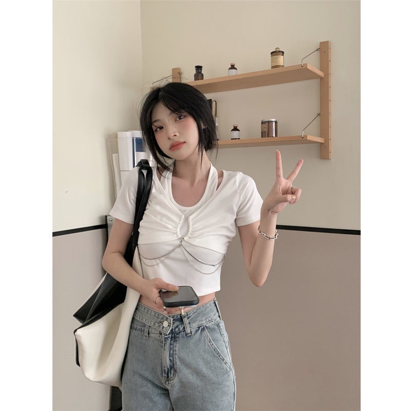 Áo Thun NgắN Tay Giả Hai LớP ThờI Trang Cho Nữ JL-TX-336