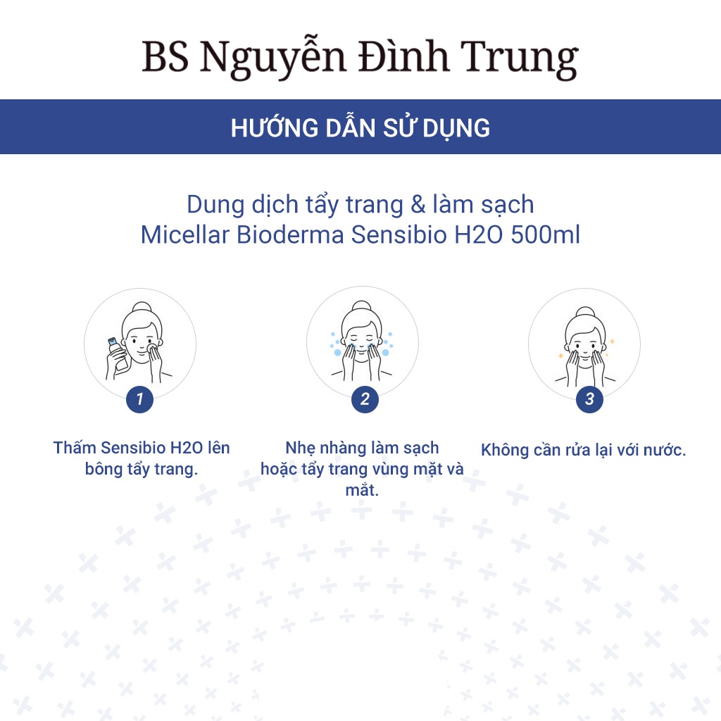 Dung Dịch Làm Sạch Da Và Tẩy Trang Toàn Diện Công Nghệ Micellar Bioderma Sebium H2O 500ml