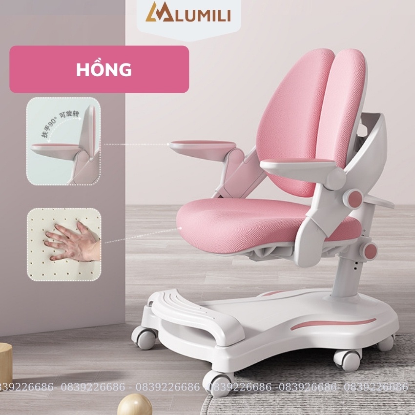 [ tặng đai chống gù và bọc ghế] ghế chống gù chống cận thông minh trẻ em Lumili M6 tạo tư thế ngồi đúng bảo vệ cột sống