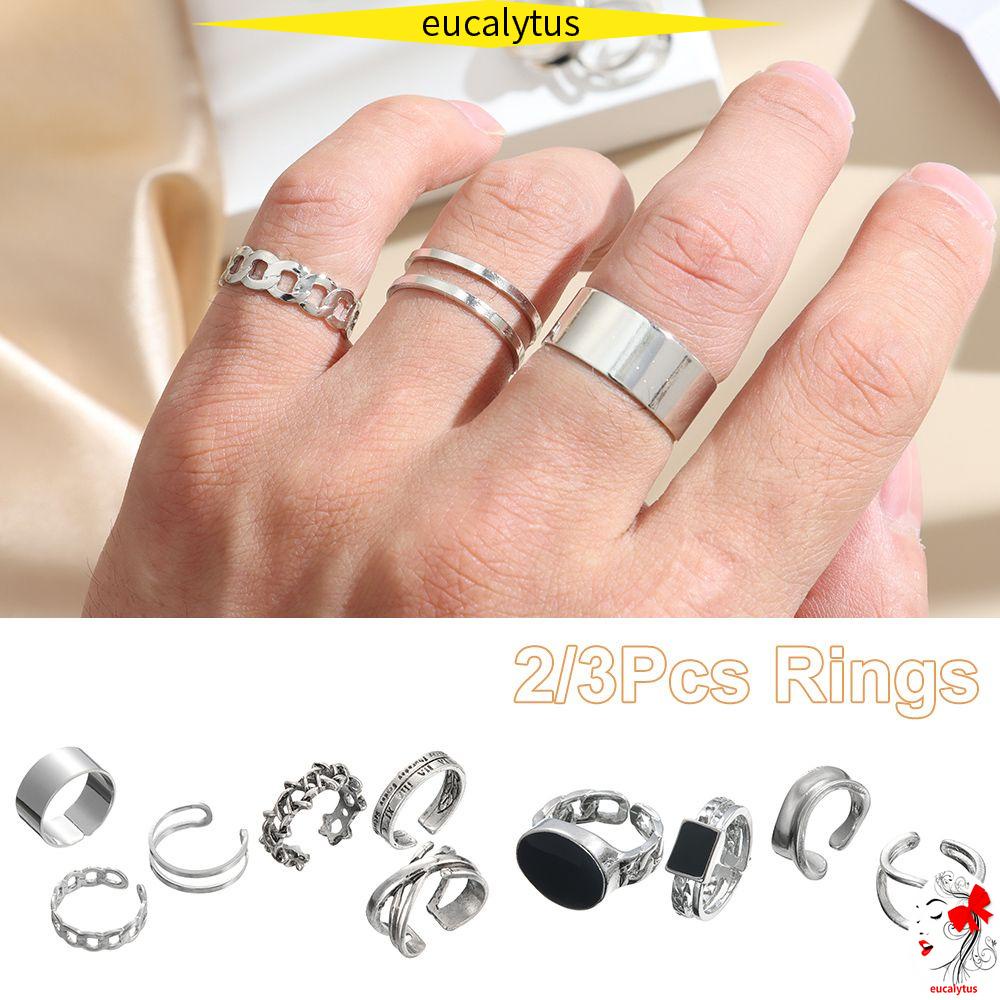 Bộ nhẫn phong cách Hàn Quốc cổ điển thời trang cho cặp đôi
