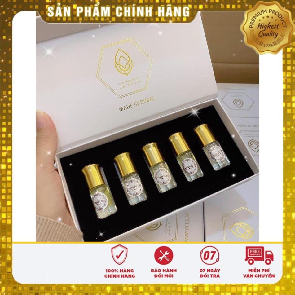 [CHÍNH HÃNG 100%] Set 5 chai tinh dầu nước hoa Dubai nam, nữ