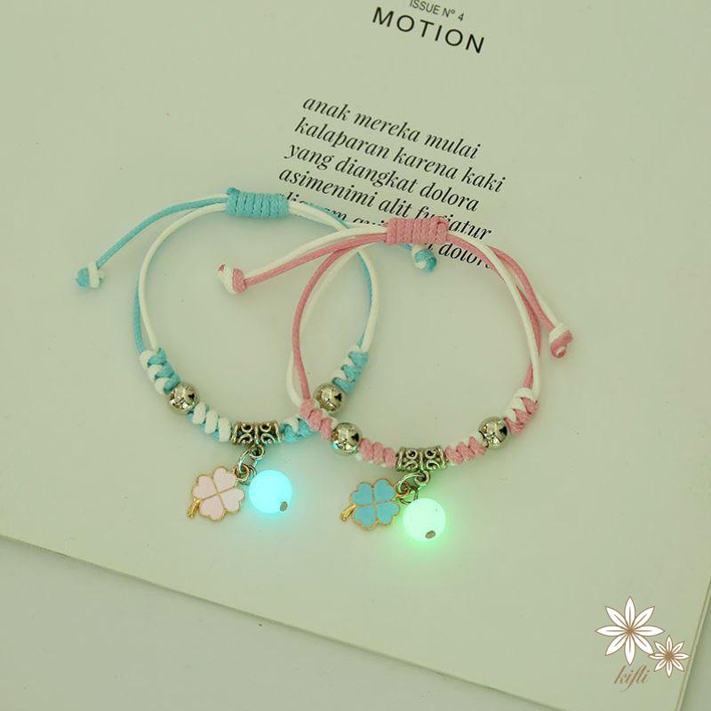 【kifli】Vòng Tay Dạ Quang Đáng Yêu Thời Trang Hàn Quốc Cho Nữ