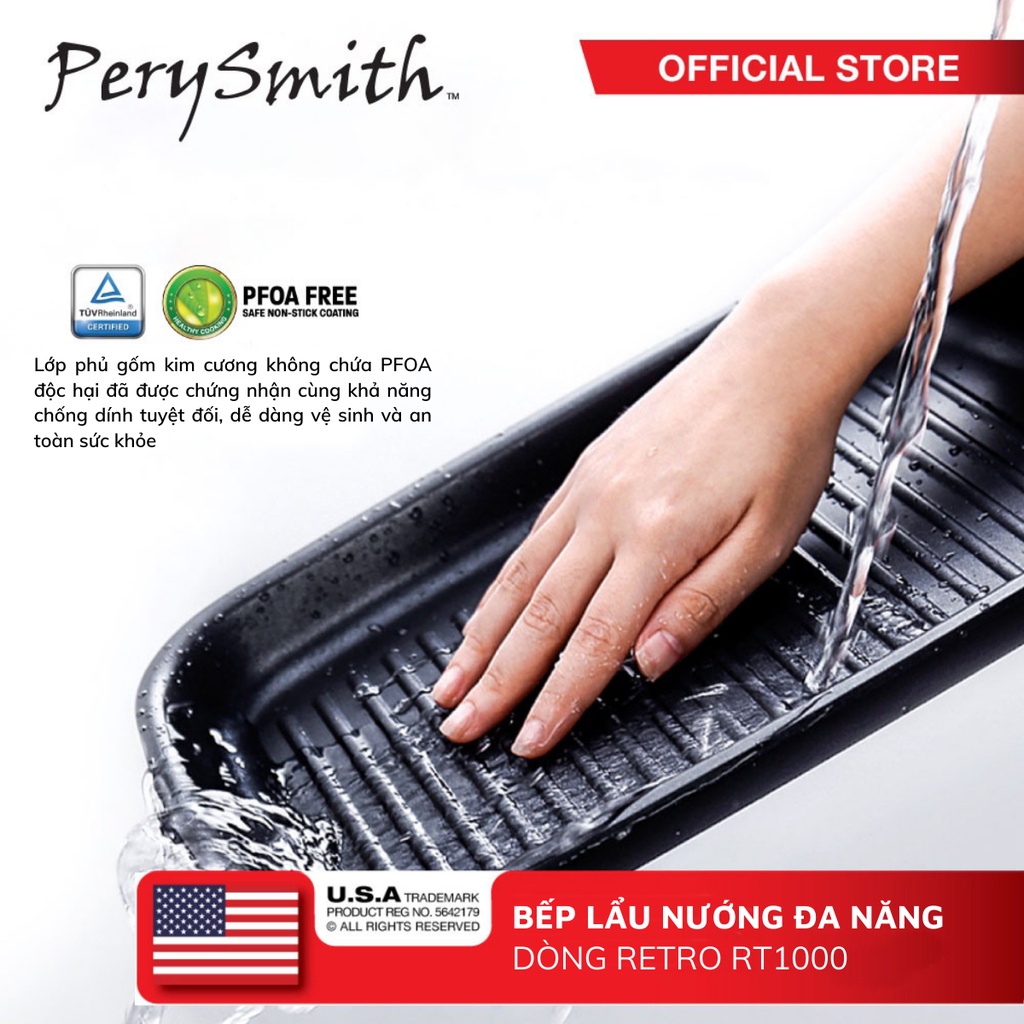 Bếp lẩu nướng Perysmith đa năng RT1000