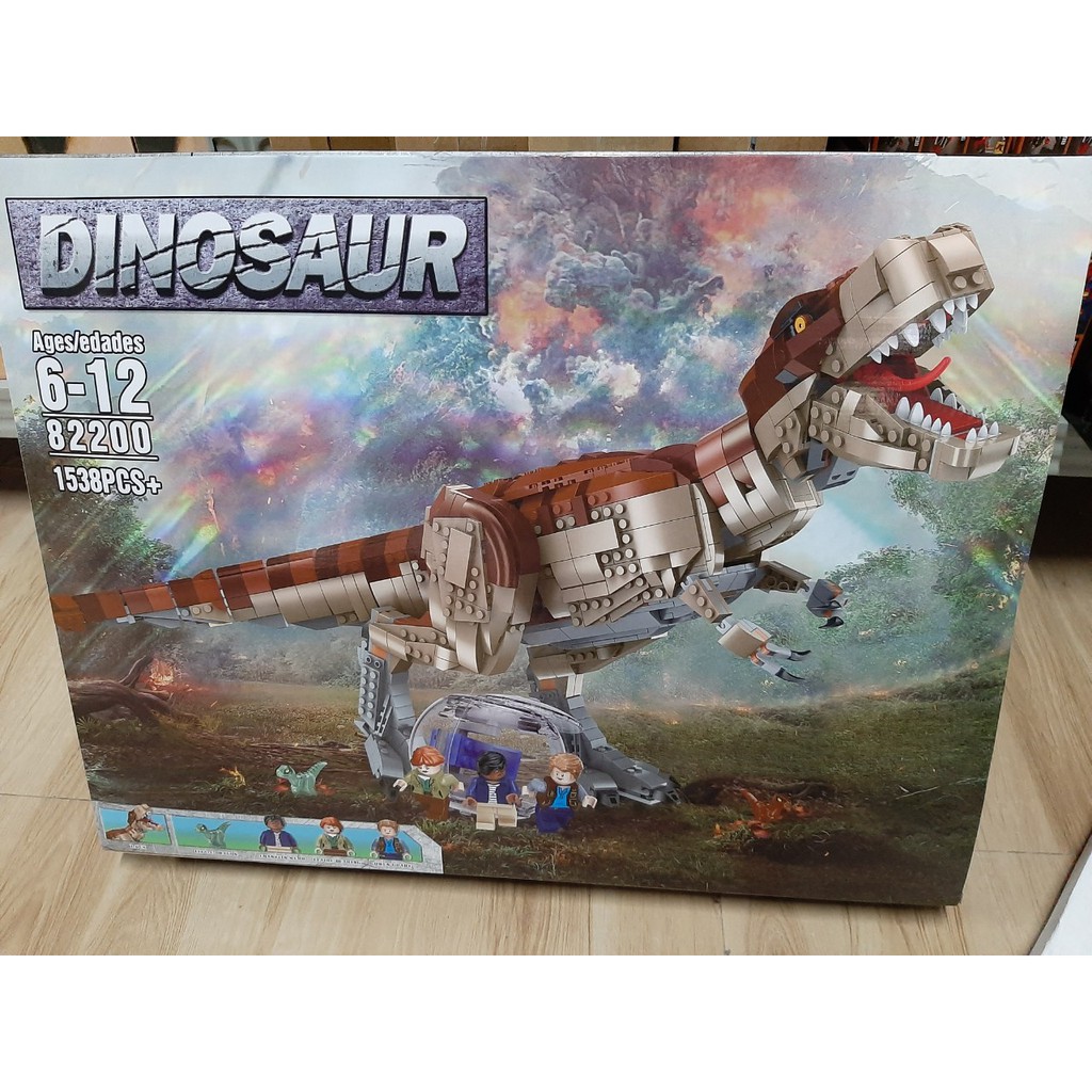 (CÓ SẴN) lắp ráp mô hình DINOSAUR 82200 KHỦNG LONG BẠO CHÚA