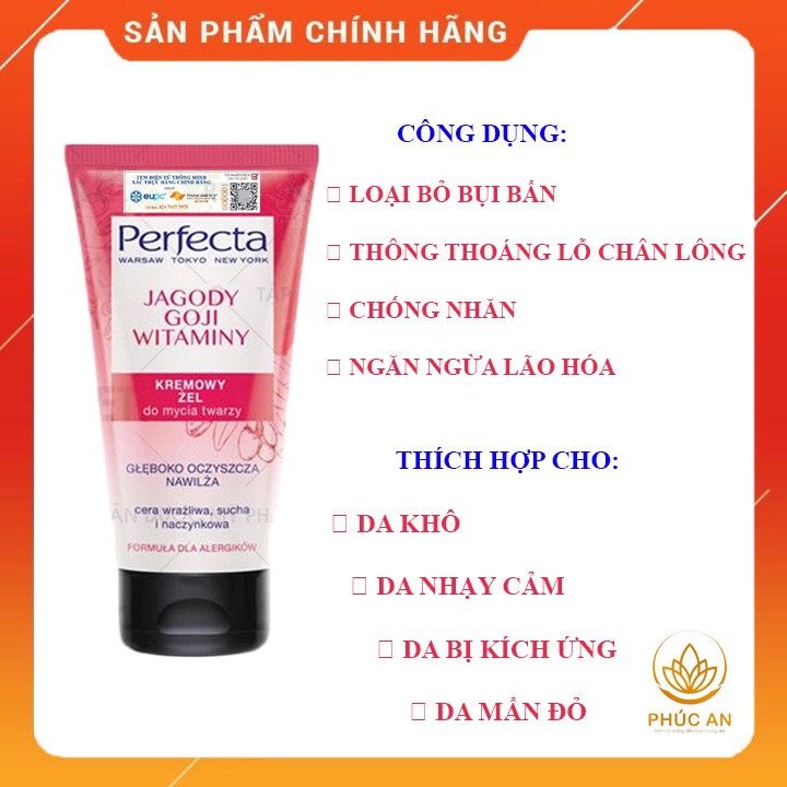 ✅[SALE] Sữa rửa mặt dịu nhẹ da  Kỷ Tử - Chăm sóc mọi loại da - Perfecta 150ml | BigBuy360 - bigbuy360.vn
