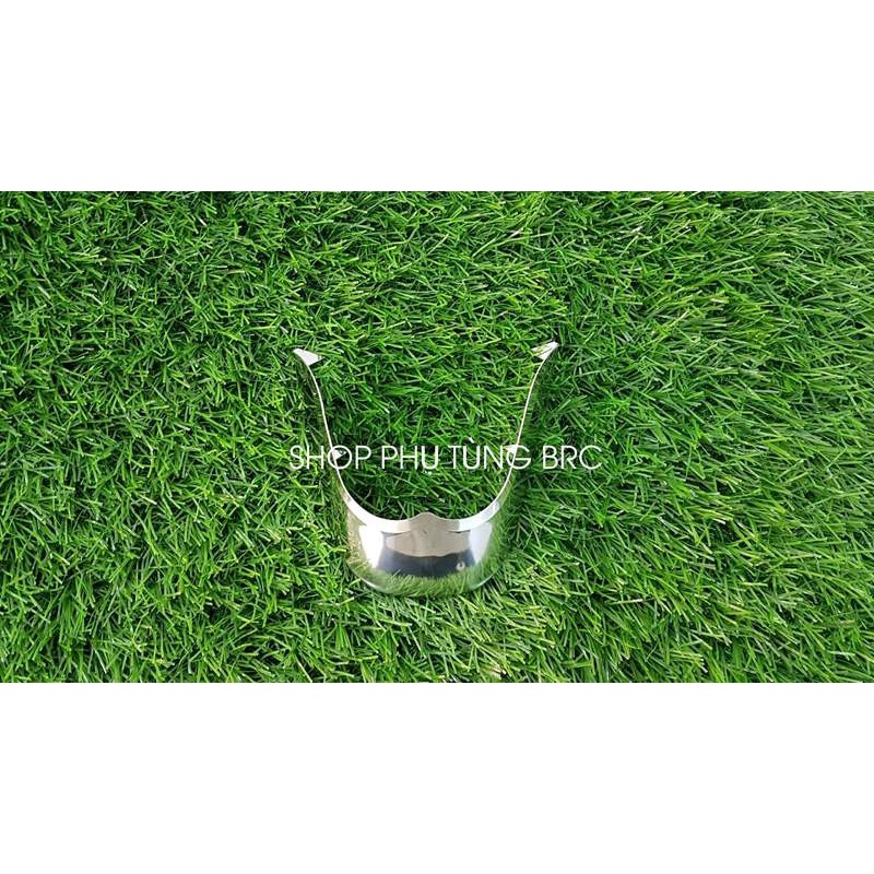 Bộ ốp mỏ dè INOX trước, sau xe WAVE nhỏ