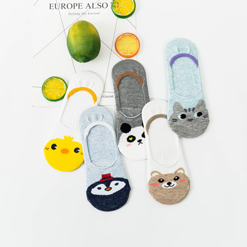 Women Ankle Sock Bear Cartoon Cute Socks Low Cut Stocking | BigBuy360 - bigbuy360.vn
