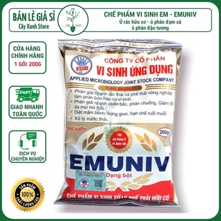 Chế phẩm vi sinh xử lý phế thải hữu cơ - EMUNIV dạng bột (gói 200gram)