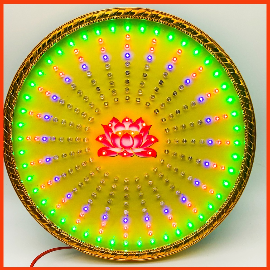 Hào quang led hoa sen 32 chương trình đèn khác nhau, hào quang thờ mẹ quan âm, Led hào quang, Hào quang hoa sen