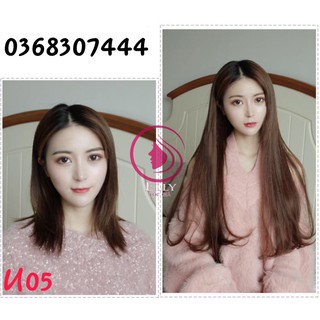 Tóc giả nữ kẹp 3/4 đầu cúp đuôi💗REESHIP💗 Tóc giả nữ đẹp giá rẻ