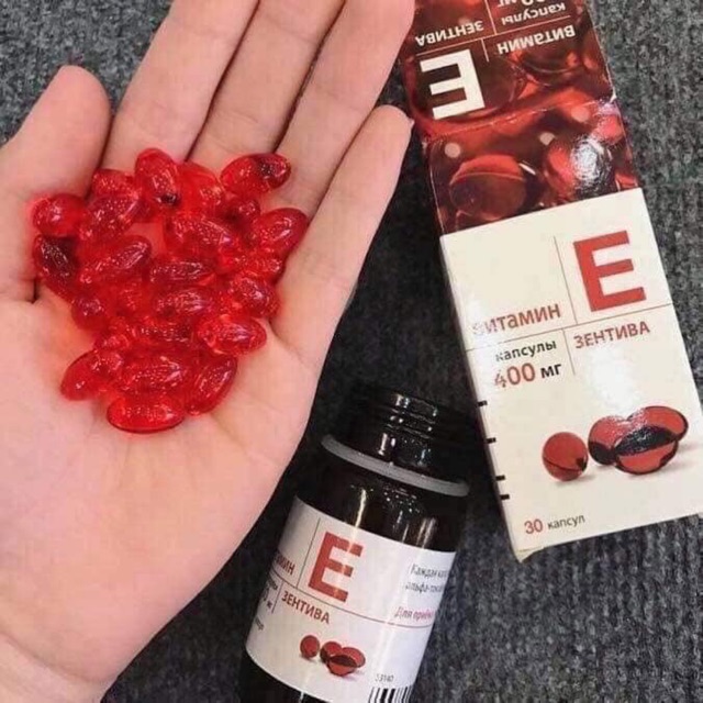 Vitamin  E Nga đỏ giúp da hồng tươi sáng