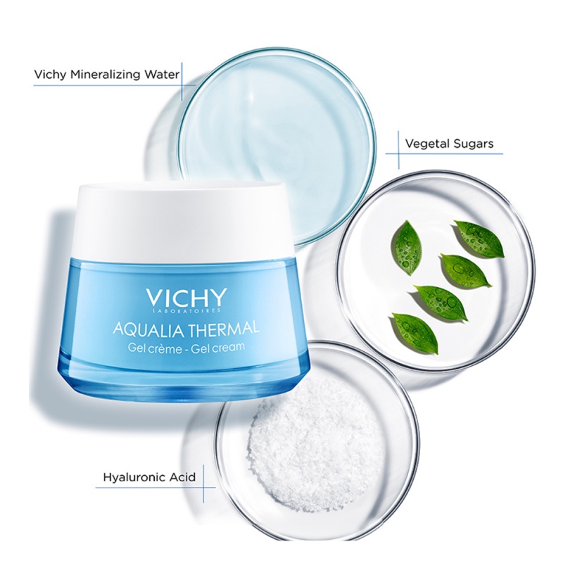 Kem dưỡng ẩm và cung cấp nước dạng gel Vichy Aqualia Thermal Cream-Gel 50ml