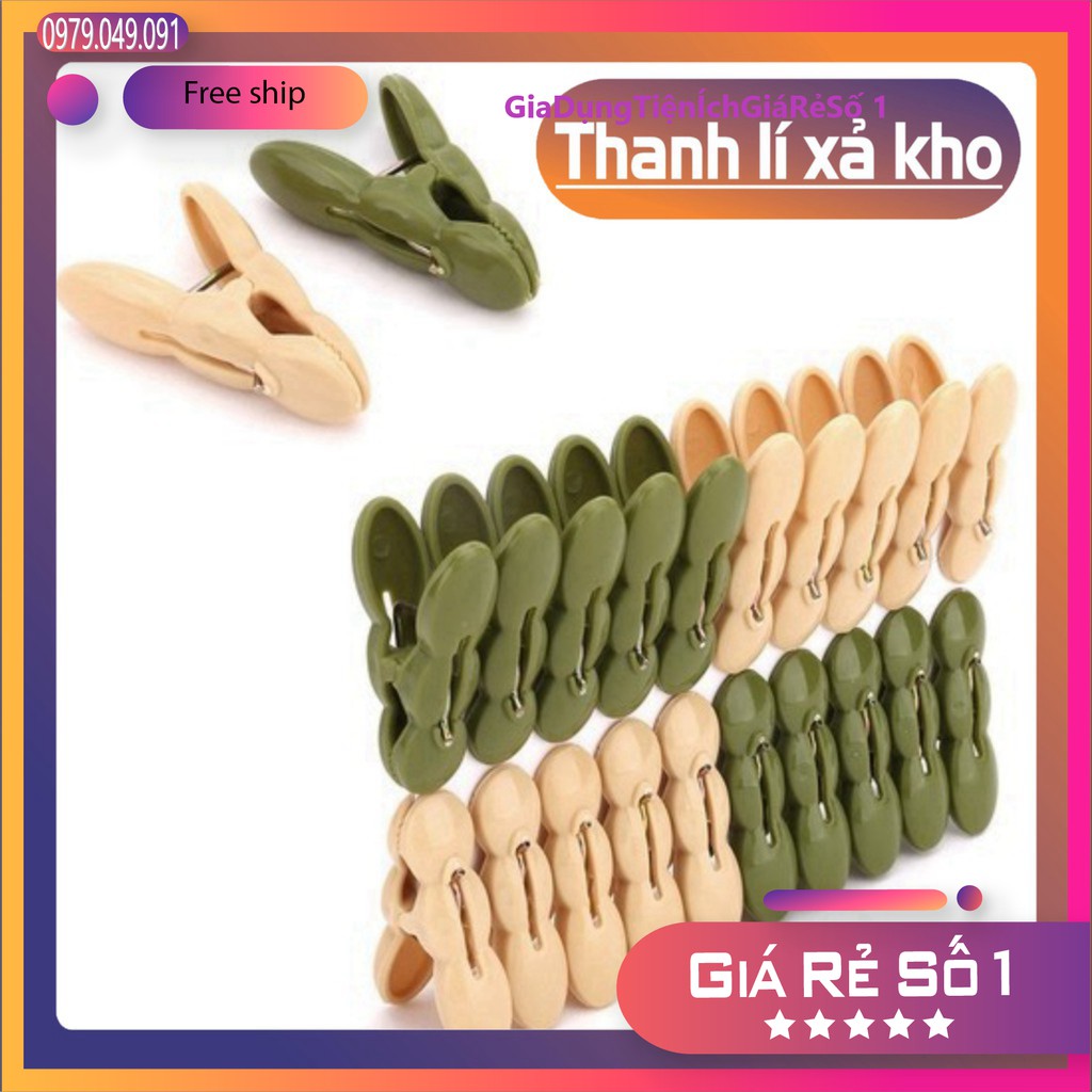 Set 20 chiếc kẹp quần áo Việt Nhật Cao Cấp