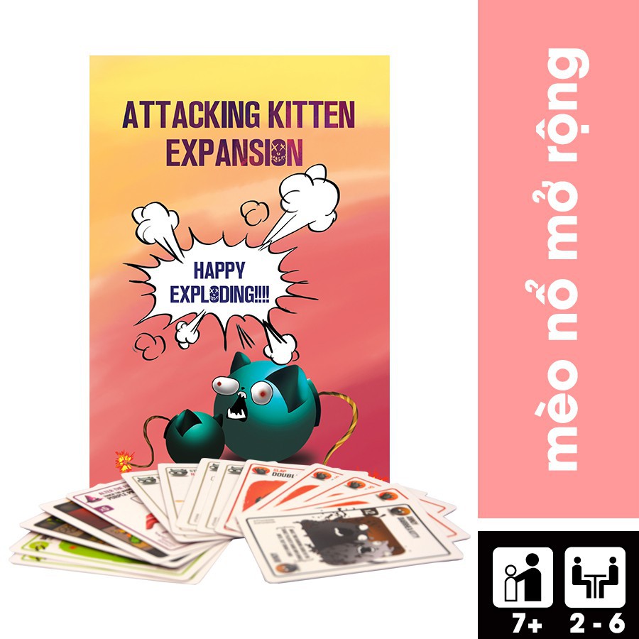 [150k Free ship] Attacking Kittens - Mèo Nổ Bản Mở Rộng #2 W2W