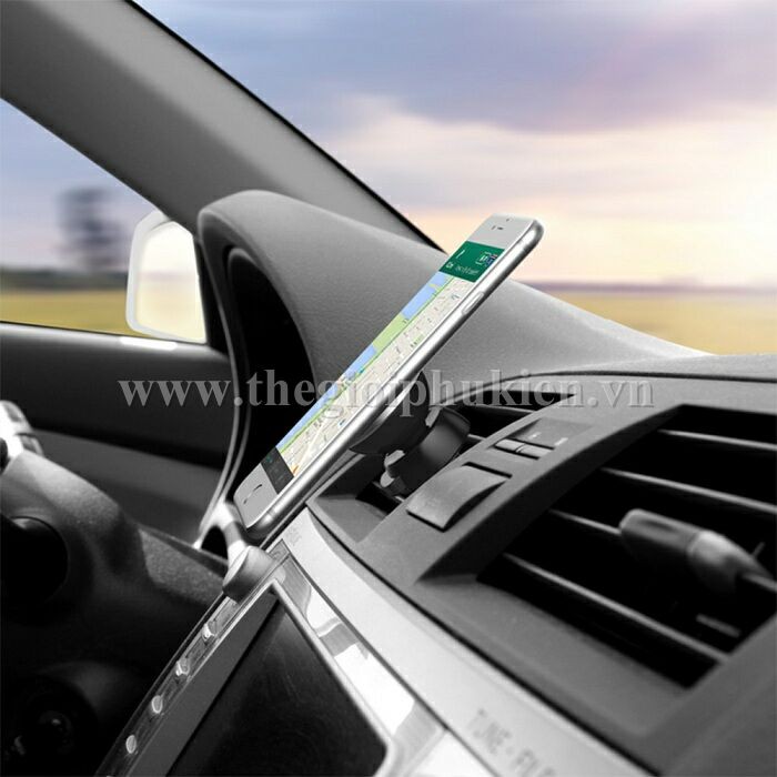 Bộ đế hít điện thoại cài khe cửa gió điều hòa chính hãng Hoco trên Xe hơi, Ô tô