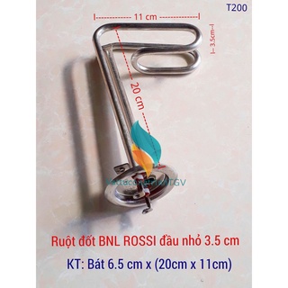 Ruột đốt đa năng Bình Nóng Lạnh ROSSI 15L-30L bát tròn 6.5cm x (20cm+11cm) đầu nhỏ