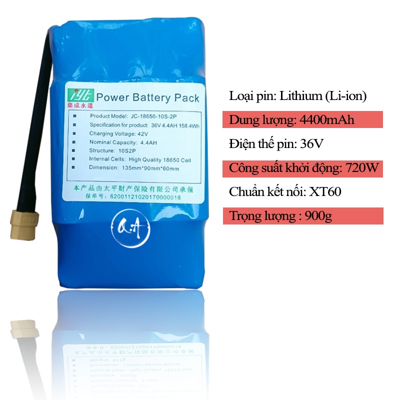 [FREESHIP] Pin xe điện cân bằng loại 36V, dung lượng 4400Mah LINH KIỆN XE ĐIỆN CÂN BẰNG