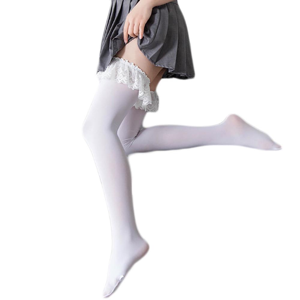 IVORY Vớ Ren Mỏng Phong Cách Lolita Hàn Quốc Cho Nữ