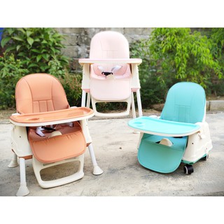 GHẾ ĂN DẶM HANBEI FULL ĐỆM + BÁNH XE -7 TÍNH NĂNG - 03 CHẾ ĐỘ