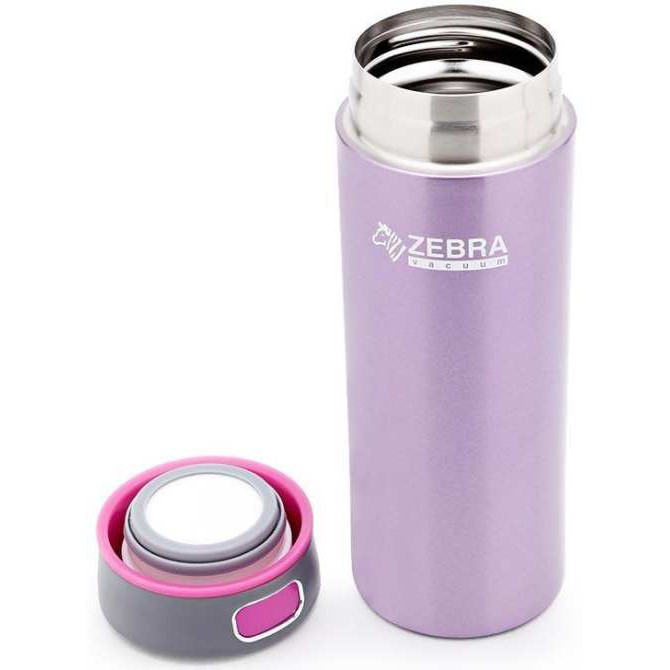 Bình giữ nhiệt Zebra Amethyst  Zelect Thái Lan, 400ml. Nhập khẩu Thái Lan, inox 304 cao cấp-112996