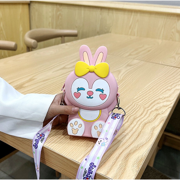 Túi Đeo Chéo Trẻ Em Mới Phim Hoạt Hình Dễ Thương Hình Thỏ Siêu Ngộ Nghĩnh Mẫu Mới