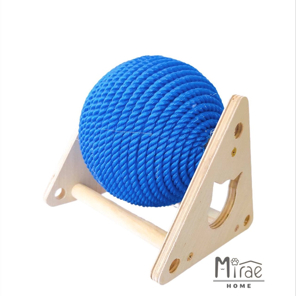 Đồ chơi cào móng hình bóng xoay tròn, bàn cào móng cho mèo bằng gỗ Plywood chất lượng cao CM03 Mirae Home
