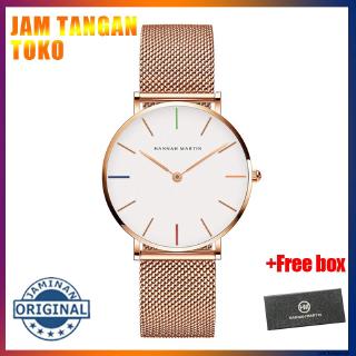 Đồng hồ nữ mặt tròn dây da thời trang
