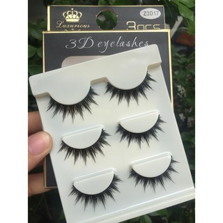 [Giá rẻ nhất] Lông Mi - Mi Giả 3D- Hộp 3 Cặp