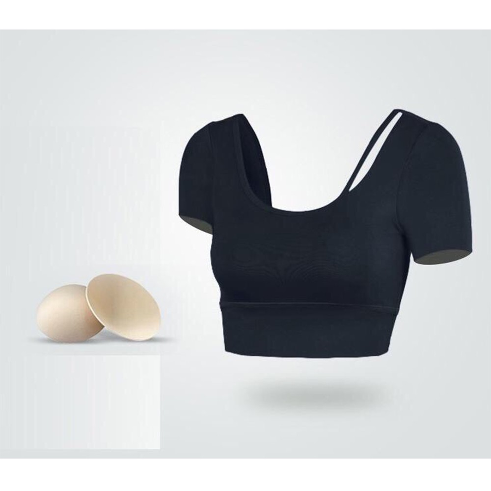 Áo Croptop Vans cao cấp sẵn đệm ngực xịn (đồ tập gym-yoga nữ)