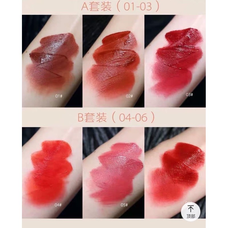 Set 3 Cây Son Kem Lì Herorange Fluffy Lip Glaze chuẩn nội địa