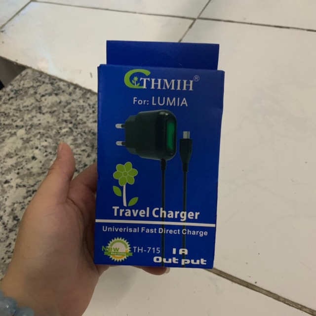 Sạc bộ Nokia Lumia hộp xanh