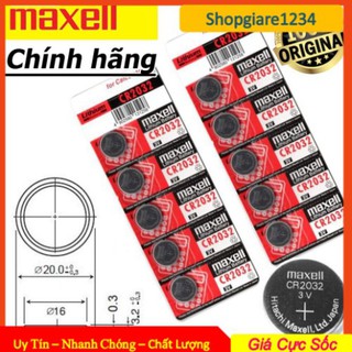 Pin CMOS Maxell CR2032 Lithium 3V ( 1 vỉ 5 viên)
