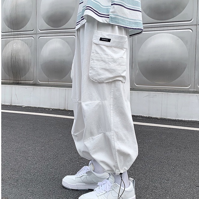 Quần jogger nam ống rộng thời trang ulzzang hàn quốc jogger nam dài bo gấu túi hộp phong cách unisex đi chơi