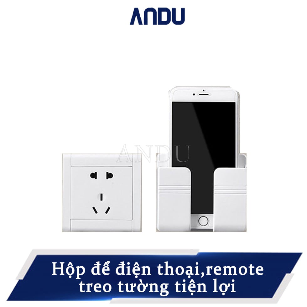 Giá Kệ Để Điện Thoại Khi Sạc, Hộp Để Remote Dán Tường Living C Đa Năng Tiện Lợi