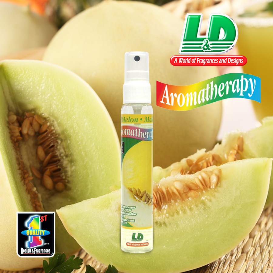 [Mã BMBAU50 giảm 10% đơn 99k] Nước Hoa Ô Tô Dạng Xịt L&amp;D Aromatherapy Melon 60ml Nhập Khẩu Chính Hãng