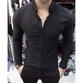 [VẢI CAO CẤP] Áo Sơ Mi Nam Chấm Bi Dài Tay Họa Tiết Cực Sang | BigBuy360 - bigbuy360.vn
