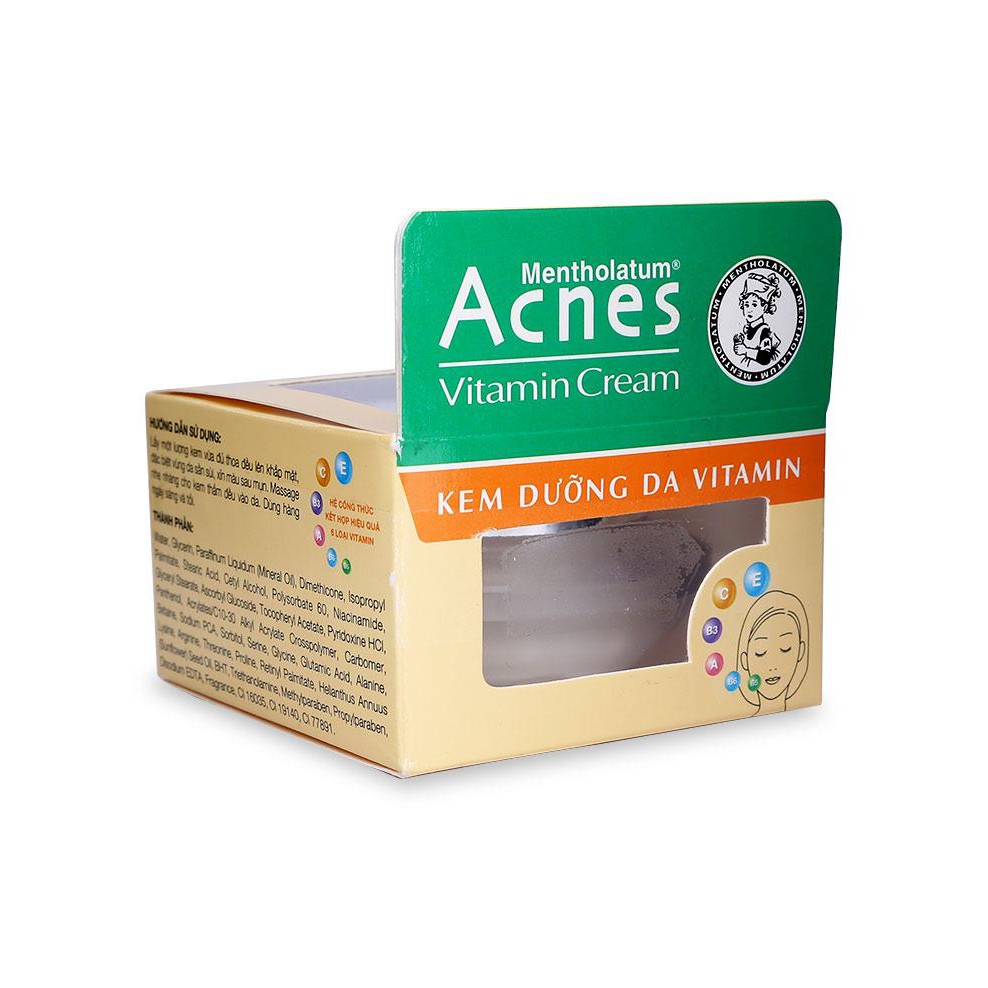 [ Yams Mart ] Kem Dưỡng Da Vitamin Acnes Hộp 40G