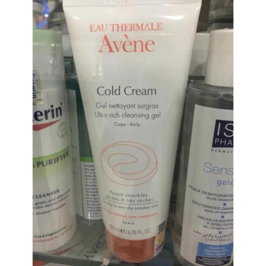 Gel rửa mặt Avène Cold Cream Ultra Rich Cleansing 200ml