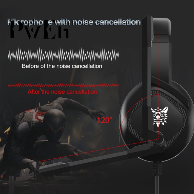 ONIKUMA K19 Gaming Heaset PS4 PC Gamer Stereo Headphones with Mic/LED Light for Xbox One/Laptop | BigBuy360 - bigbuy360.vn