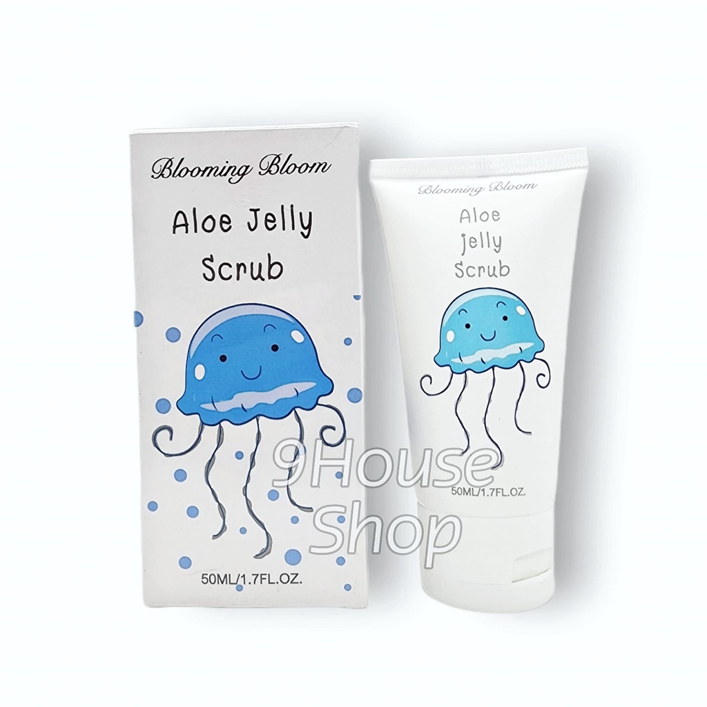 01 Tẩy Tế Bào Chết Cho Da Mặt Blooming Bloom Aloe Jelly Scrub 50ml Thái Lan