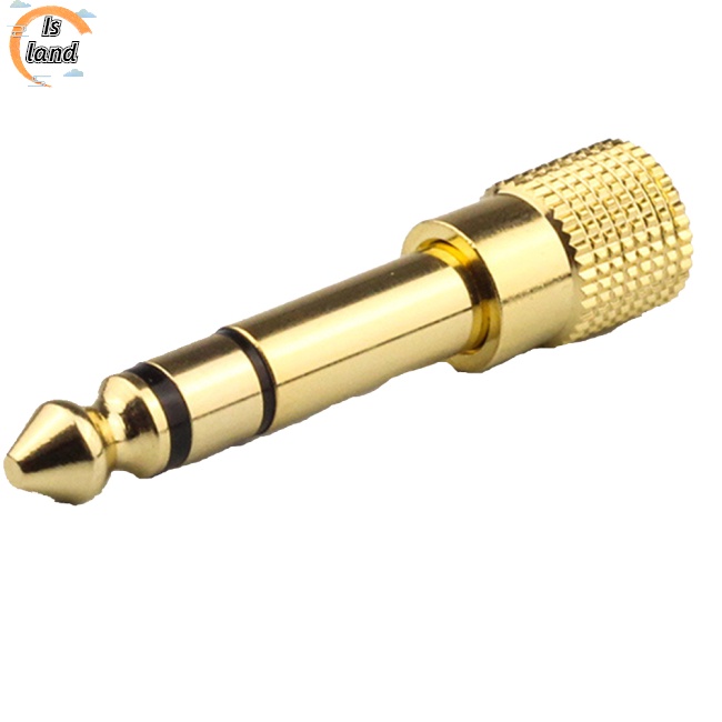 Giắc Cắm Chuyển Đổi Âm Thanh 3 Pin TRS 6.5MM Male 3.5MM Female 6.5 Aux Cho Đàn Guitar