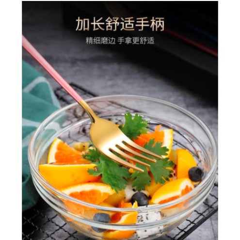 [  BAO GIÁ SHOPEE ] Combo 5 Dĩa Thìa Muỗng Inox SUS 304 Mạ Vàng Sang Chảnh Hàng Cao Cấp