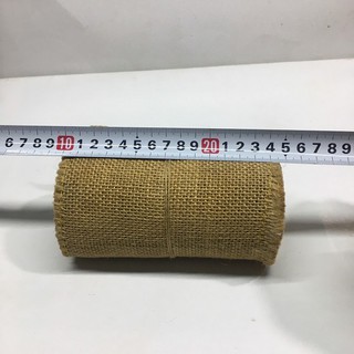 Cuộn 4,5M vải bố trang trí, làm đồ handmade ( Khổ 15cm )