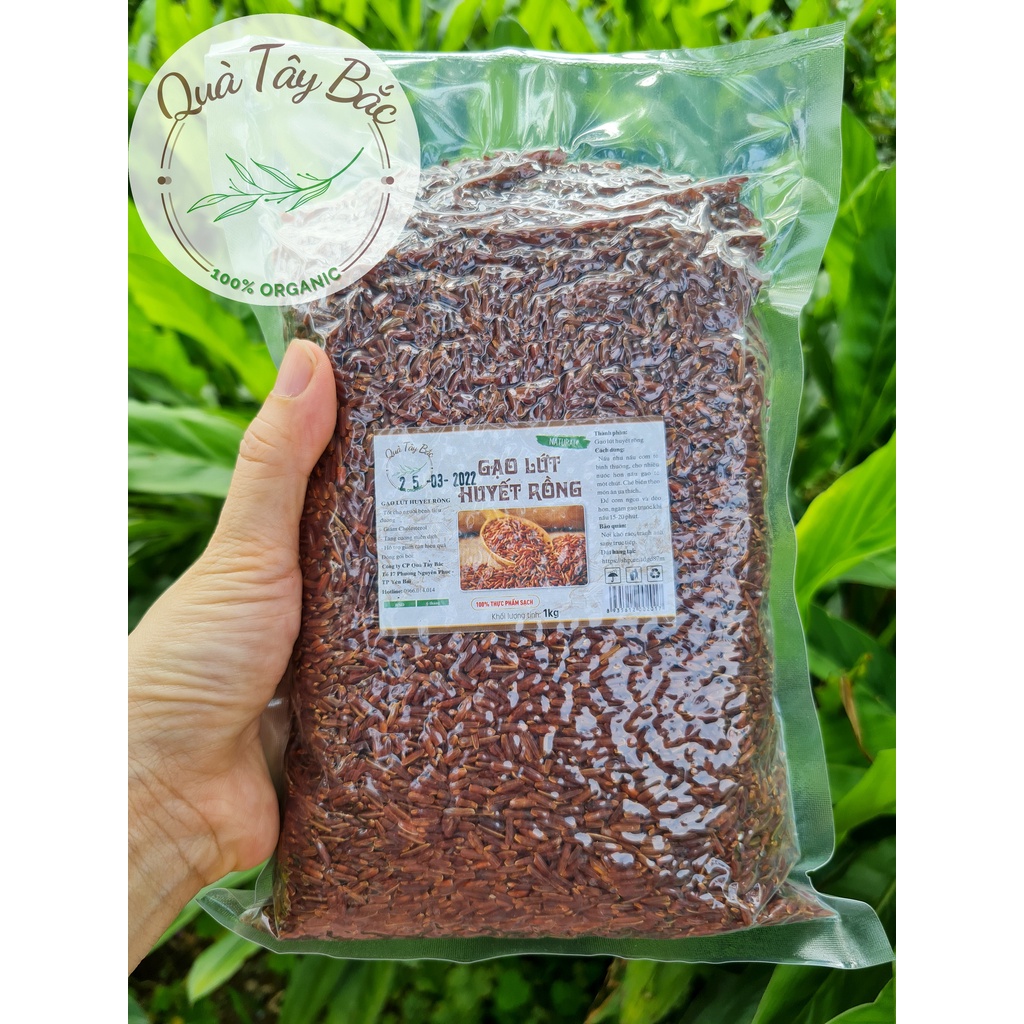 Gạo Lứt HUYẾT RỒNG hữu cơ cao cấp