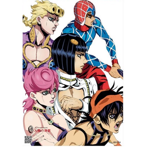 Bộ 8 Tấm Poster Phim Hoạt Hình Jojo 'S Bizarre Adventure